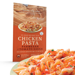 Chicken Pasta Parmesan in a Tomato Cheese Sauce Backpack Meal